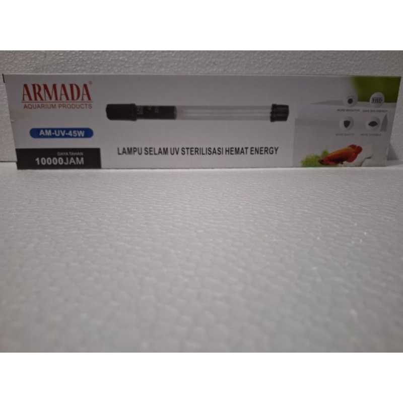LAMPU UV KOLAM IKAN ARMADA AM -UV -45 WAT LAMPU UV CELUP SELAM ULTRAVIOLET STERILISASI