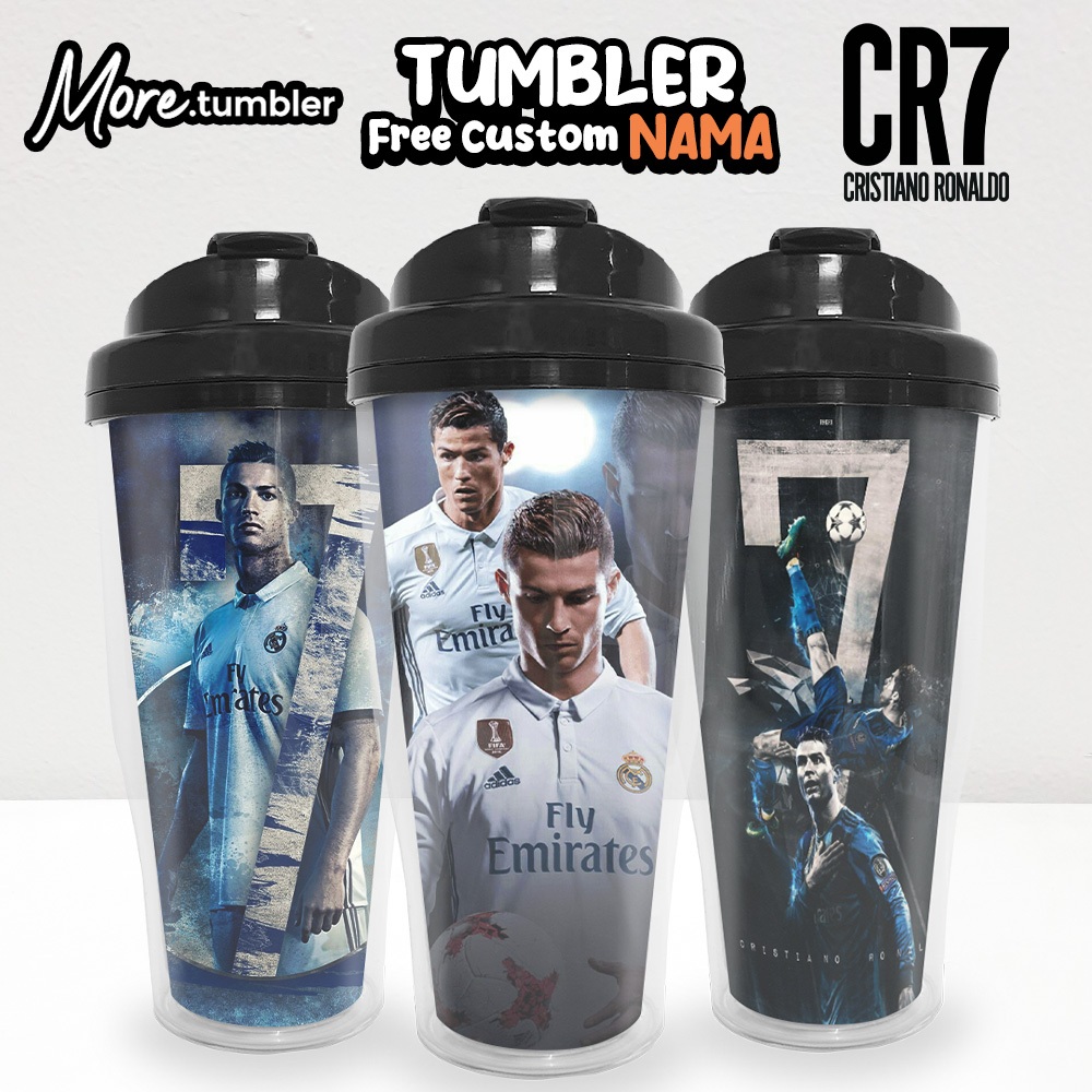 Tumbler Cristiano Ronaldo / Botol minum Ronaldo Real Madrid / type P