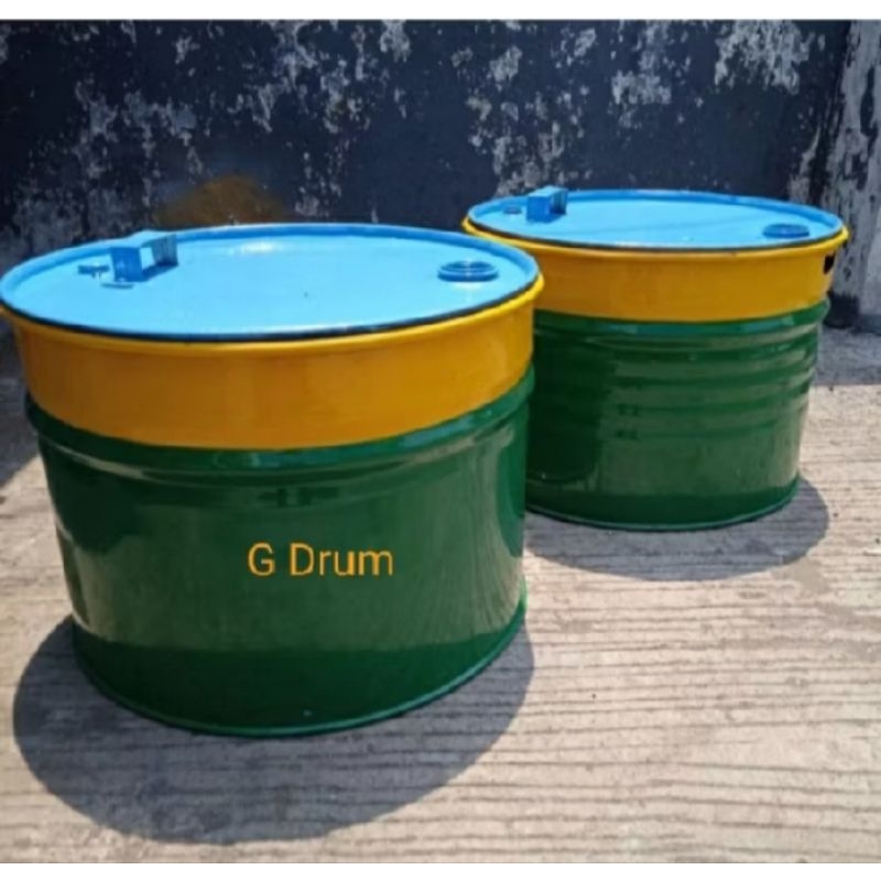 tong sampah besi kapasitas 100 Liter/tong sampah/tempat sampah/tempat pembakaran sampah/drum sampah