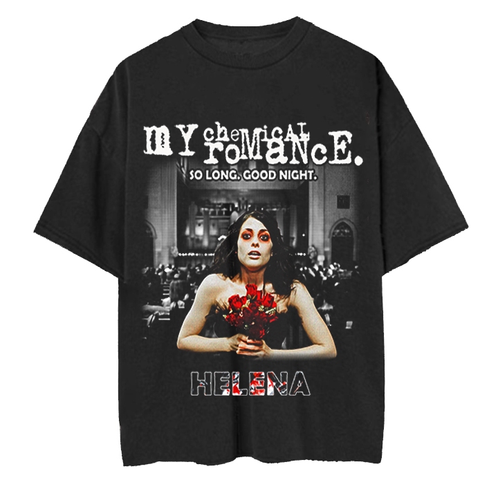 Kaos Music My Chemical Romance Helena Premium Oversize Tshirt