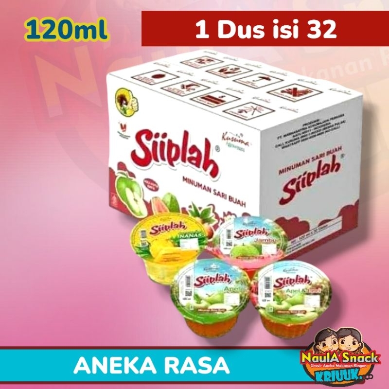

Minuman Sari Buah Gelas SIIPLAH 1 Karton isi 32 gelas aneka rasa