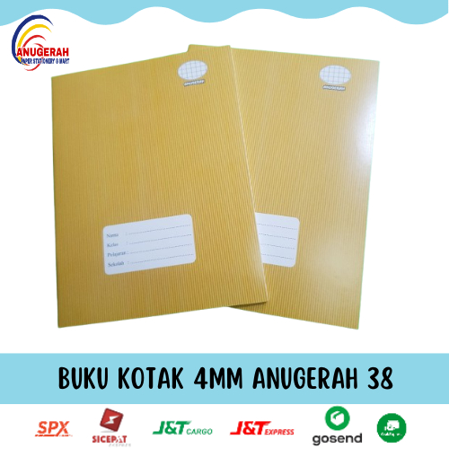 

ANUGERAH BUKU KOTAK 4mm isi 38 (PAK)