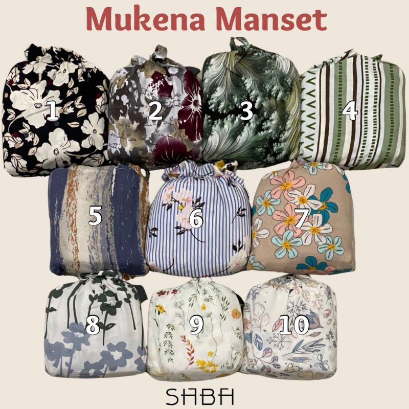 mukena terusan manset - mukena rayon - mukena terusan motif - mukena hadramaut manset - mukena malay