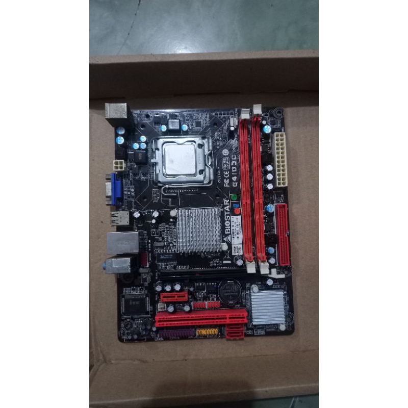 Paket Motherboard G41 Biostar + Intel Core 2 Quad q9400