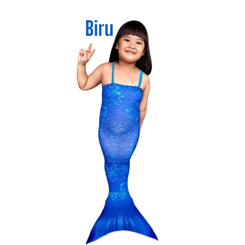 READY Kostum Mermaid Ekor Duyung Premium Ricis Anak Nyaman