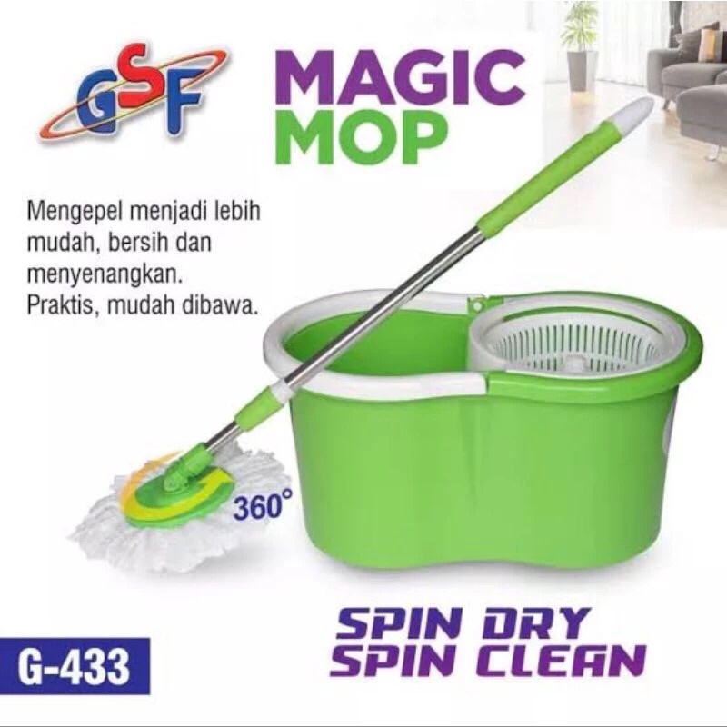 PEL MAGIC MOP GSF G-433 pel rotary mop pel super mop pel wadah gsf pel tarik gsf pel putar gsf