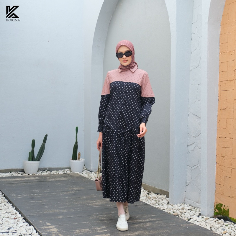 Airin midi dress/korina dress original/dress motif/midi dress