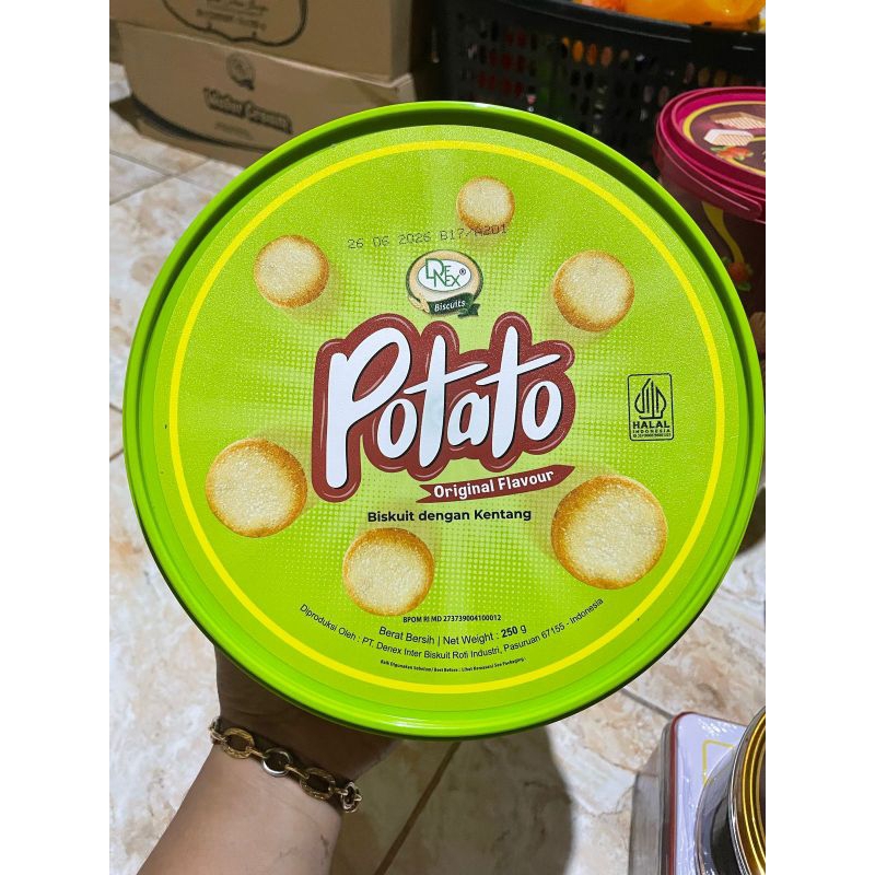 

Potato snack original biskuit kentang camilan lebaran laris