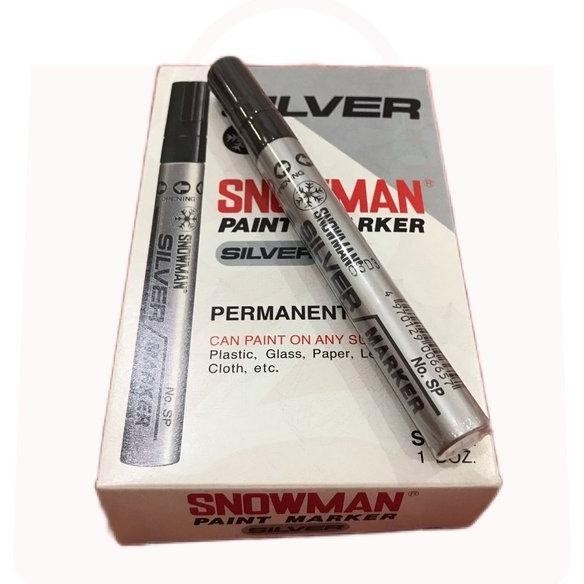 

Spidol Permanen Snowman Marker SP-12 Silver Per Pcs
