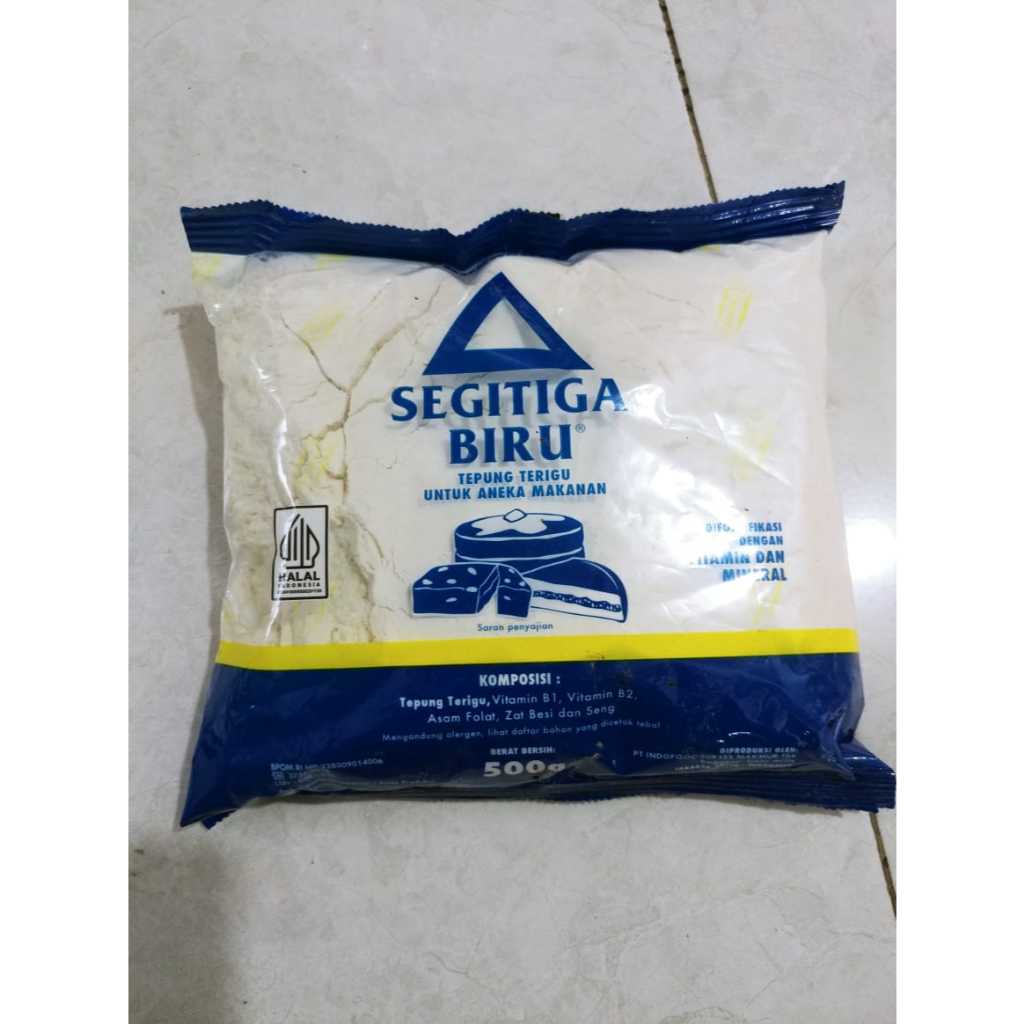 

Tepung Terigu Gandum Segitiga Biru 500G 1/2KG