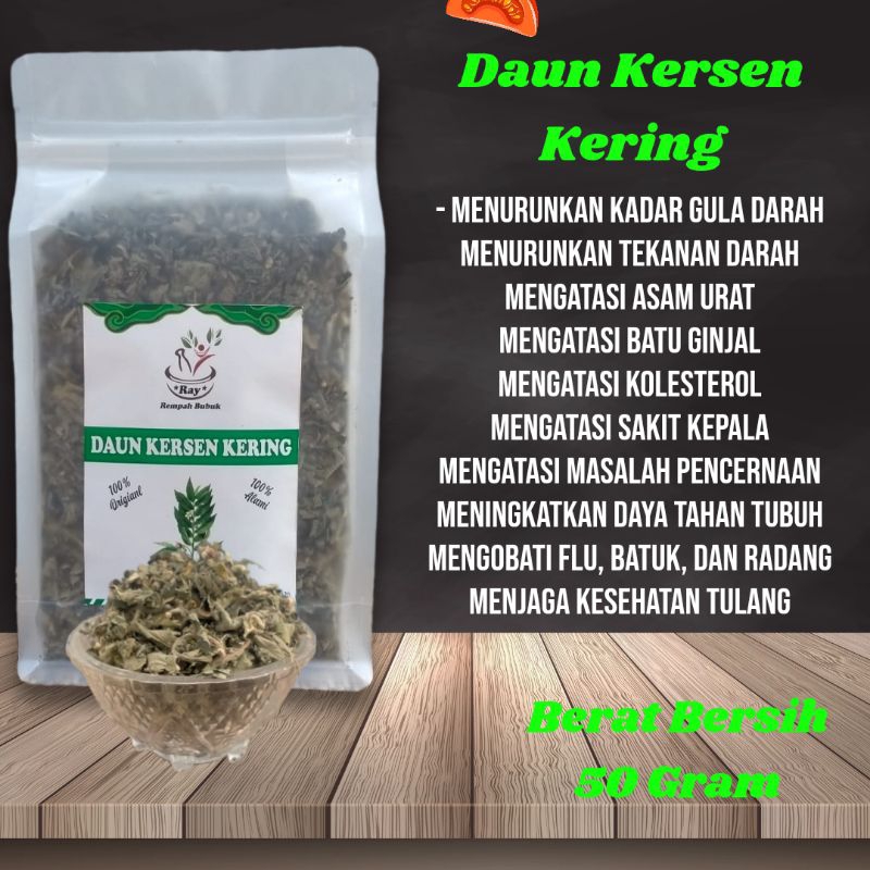 

Daun Kersen Kering / Isi 50 Gram / Alami 100% Tanpa Campuran