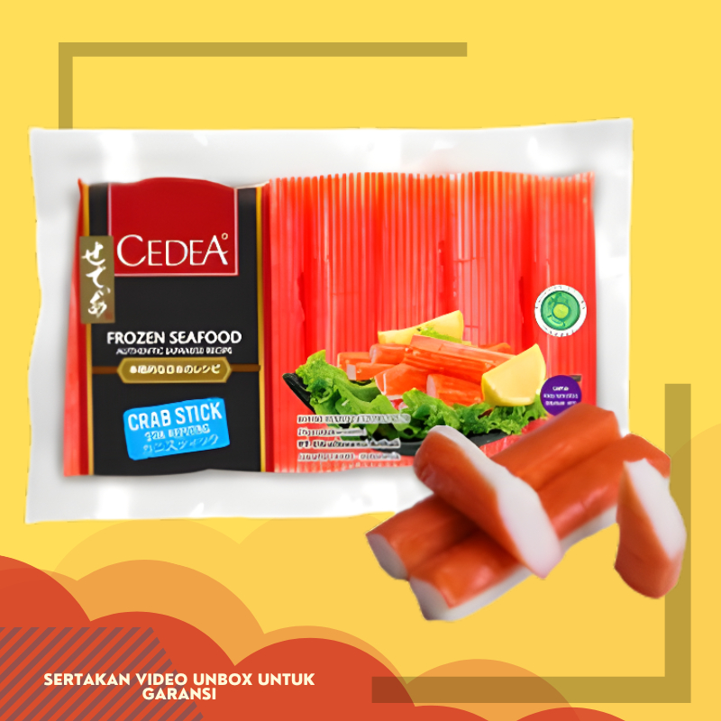 

Cedea Crab Stick Olahan Ikan Khas Jepang Frozen Instan Stik Kepiting Halal 250 GR Gr gram Higienis