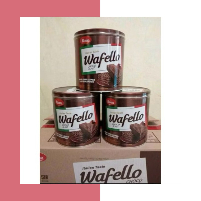 

Roma Wafello Kaleng 1 Dus isi 6 Wafello 1kardus Wafello Coklat Wafello Kuning