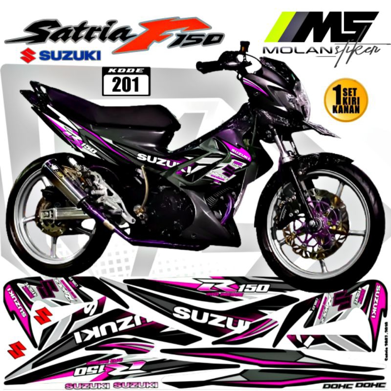 Decal Sticker Striping Variasi Satria Fu Barong Raider R Suzuki Satria Fu 150 2009-2013 Satria Fu Ck