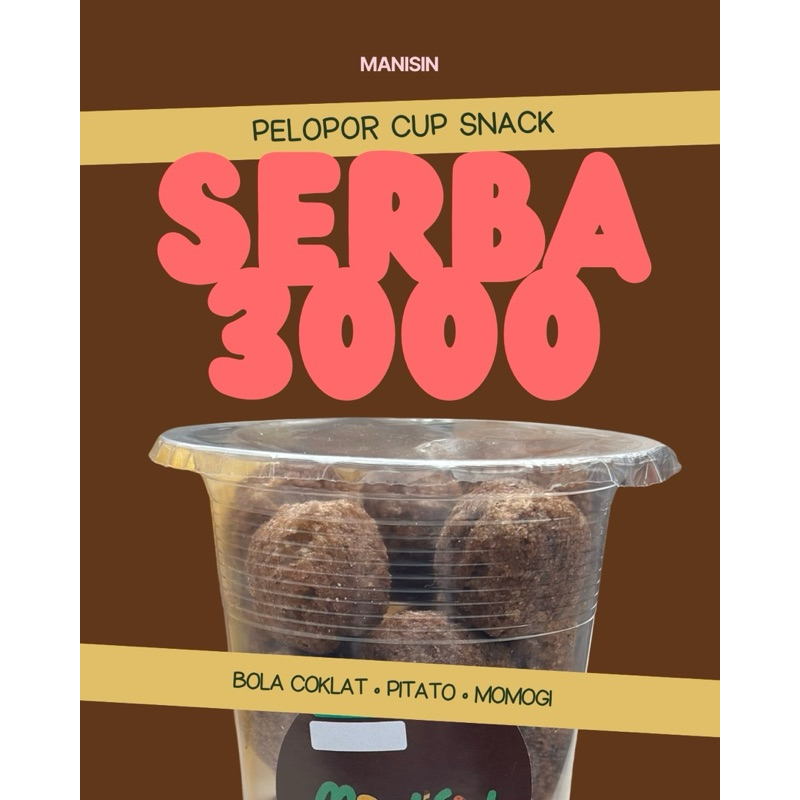 

CAMILAN KILOAN CUP MANIS PEDAS ASIN MURAH SERBA 3RIBU (CHIKI BALL, MOMOGI, DAN PITATO)