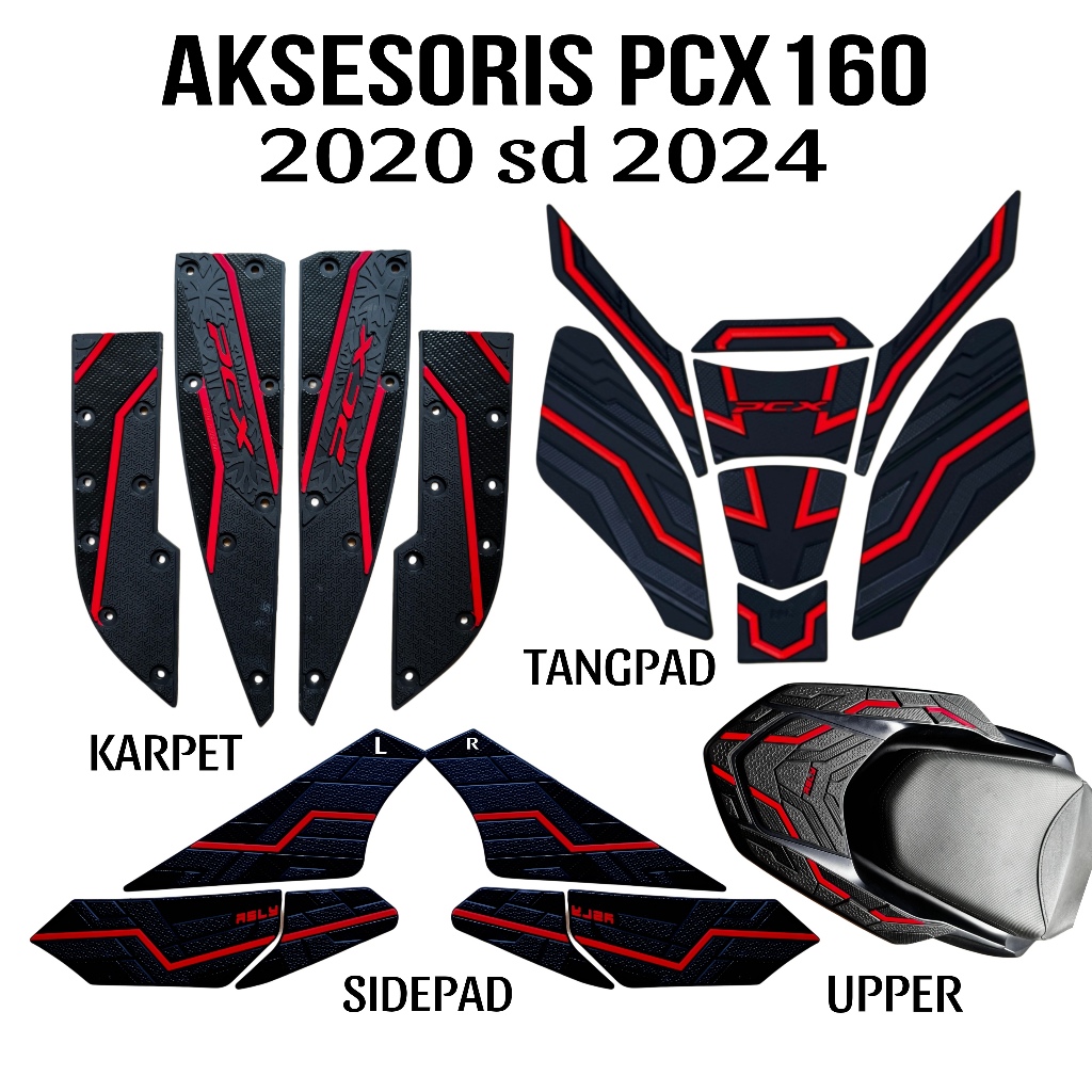 ASLY AKSESORIS BODY PROTEK MOTOR PCX 160 TAHUN 2020 sd 2024 RUBBER PREMIUM QUALITY