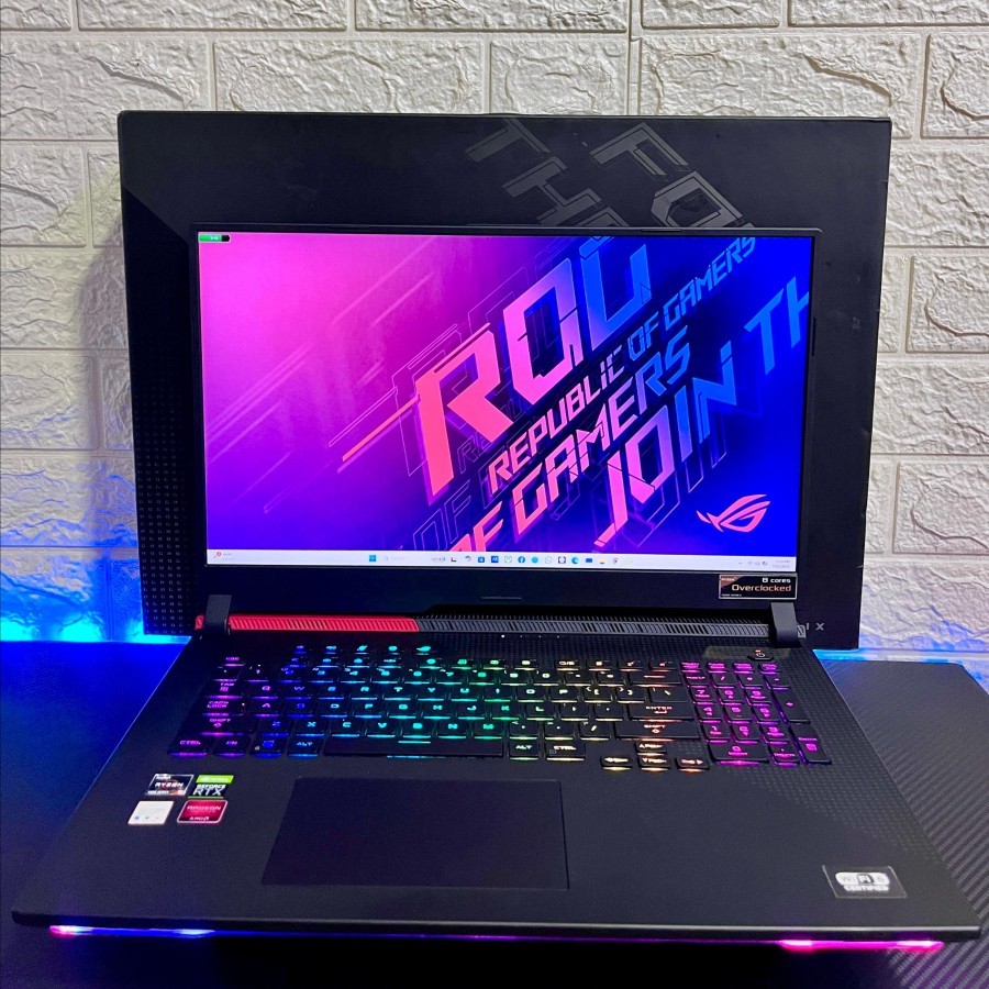 Asus ROG Strix G713QM Ryzen 9 + RTX 3060 16 GB 512 GB 100% sRGB Monster Gaming Desain Laptop || not 