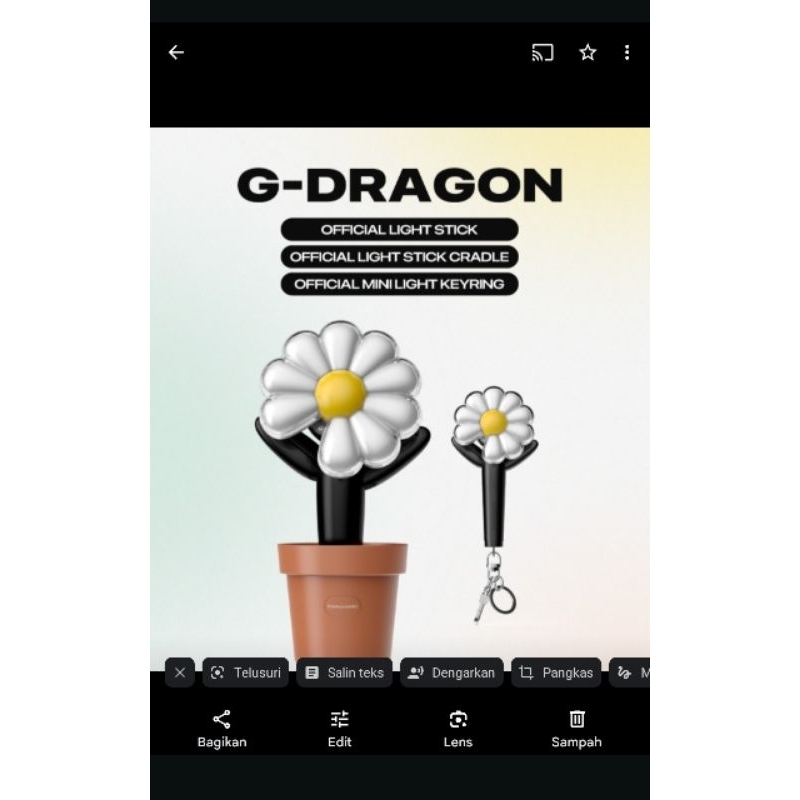 G-Dragon Official Lighstick Preorder