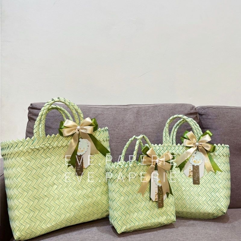 

Goodie Bag Lebaran | Tas Anyam Eid | Tas Hampers Eid | Tas Eid Mubarak | Packaging Eid | TAS ANYAM + TAG + PITA STD