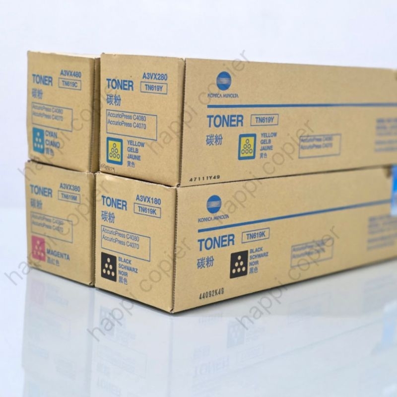 PAKET TONER TN619 CYMK ORIGINAL MADE IN JAPAN SEGEL BIRU
