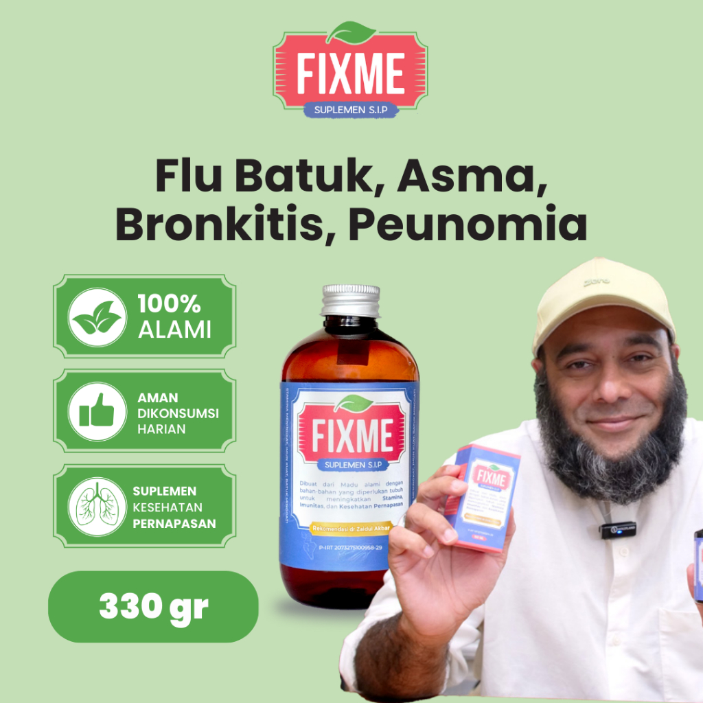 FIXME + Single Pack + Flu Batuk Bonkitis Pneumonia Asma - Rekomendasi dr. Zaidul Akbar