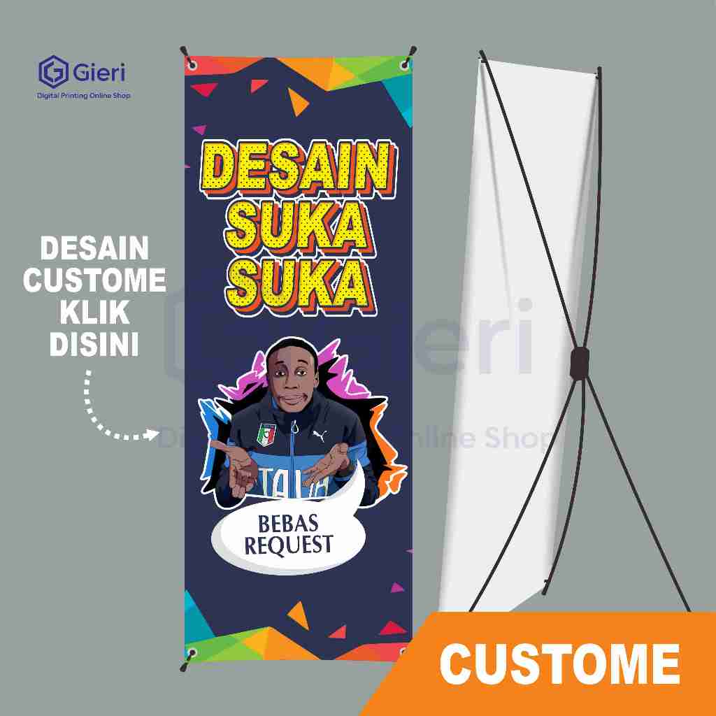 X Banner / Standing Banner / X Banner Wisuda / X Banner Pernikahan