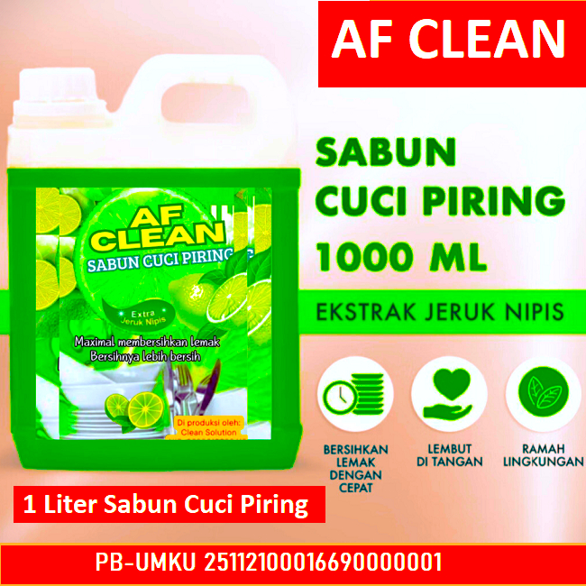 Sabun Cuci Piring 1 Liter - Dishwash 1 Liter - Sabun Cuci Piring Cair 1 Liter