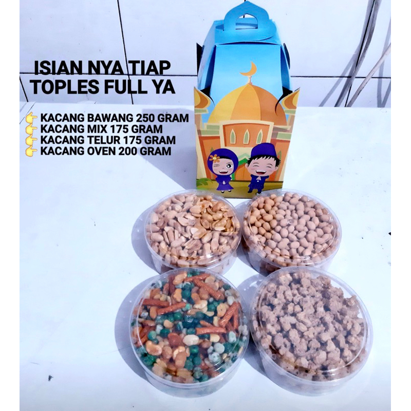 

PAKET KACANG 4 MACAM VARIAN ( SDH TERMASUK DOS PARCEL )