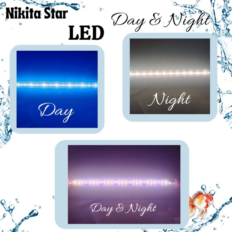 LAMPU NIKITA STAR DAY NIGHT NS S 200 LED TANNING EXTRA BRIGHT LIGHT AQUARIUM