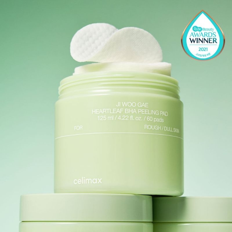 [PO KR] Celimax Ji Woo Gae Heartleaf BHA Peeling Pad 60 Pads | Toner Pad PO Korea