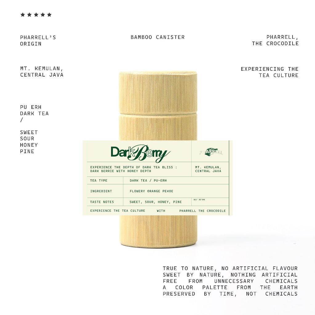 

Pharrell the Crocodile - Dark Berry | Teh Fermentasi - Pu erh - Fermented Tea | Single Origin - Premium Tea