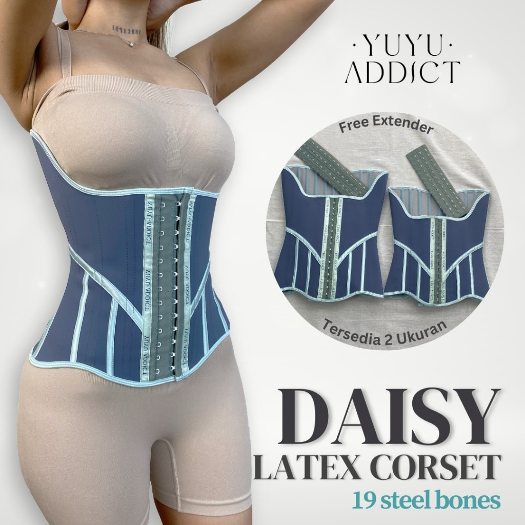 YUYUADDICT - DAISY Latex Korset Stretchy Latex Corset