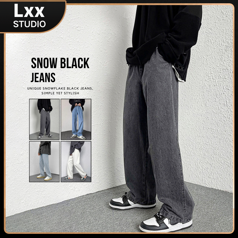 Celana Jeans Pria Baggy Pants Korean Style Panjang Longgar Oversize Pants OOTD celana bahan pria