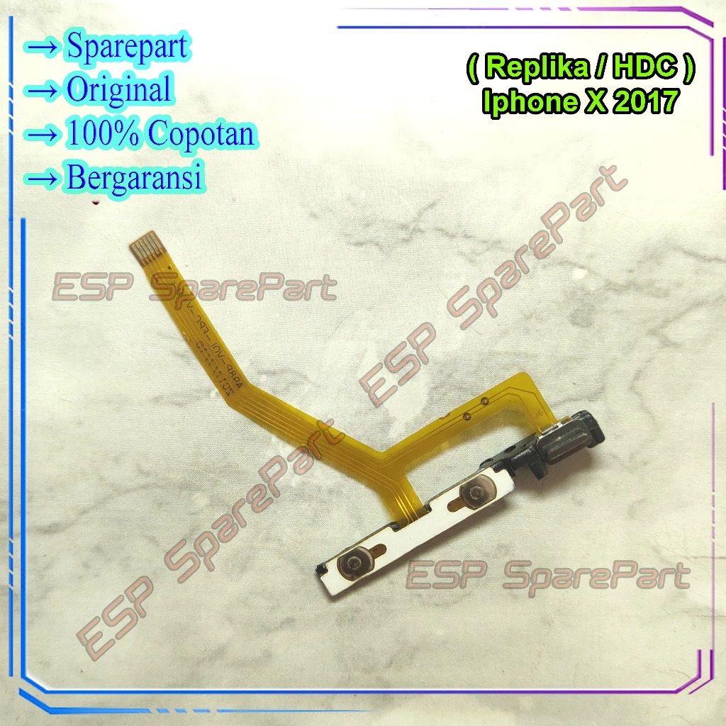 Flexible Power Replika Iphone X 2017 Fleksiel Tombol Power On Off Dan Copotan