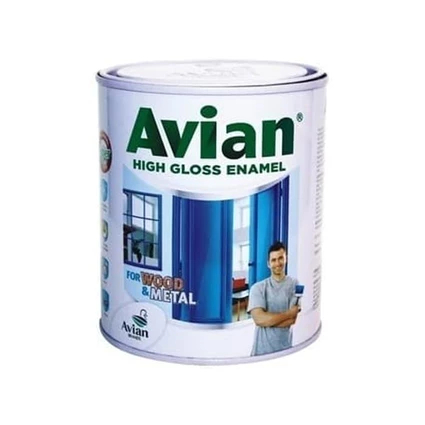 Cat AVIAN Cat Kayu Besi 1kg / Warna HITAM DAN PUTIH ( KILAP & DOFF)