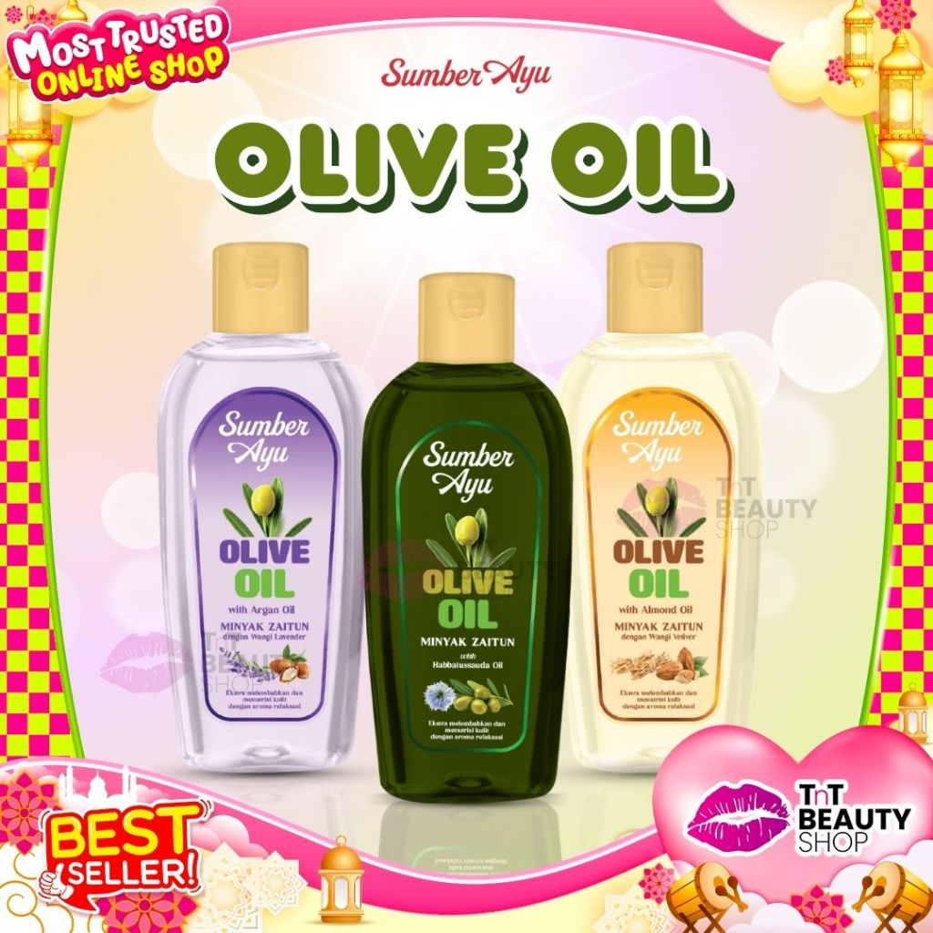 Sumber Ayu Olive Oil Habbatussauda Oil Argan Oil Almond Oil Minyak Zaitun 150ml | TnT Beauty Shop