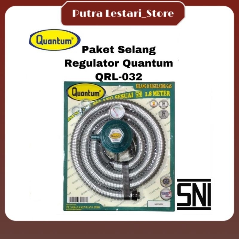 Paket Selang Regulator Quantum - Qrl 03 / Regulator Gas Quantum