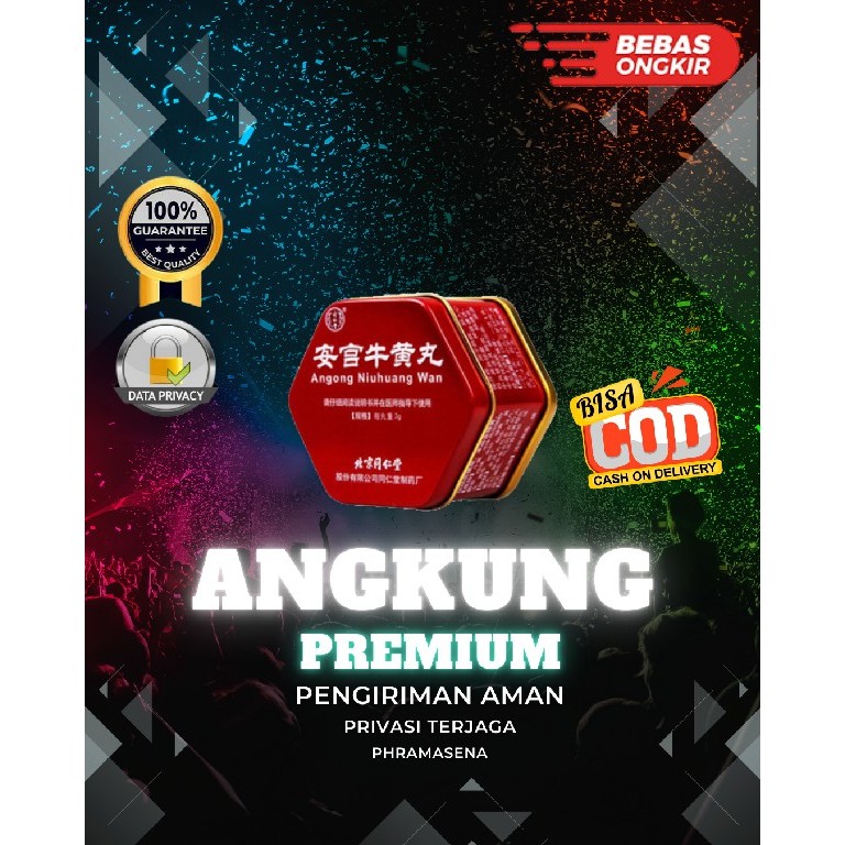 Terabru ANGKUNG PREMIUM ORIGINAL CINA Obat Stroke Herbal Cina Angong Niuhuang Wan Angkung  Obat Stro