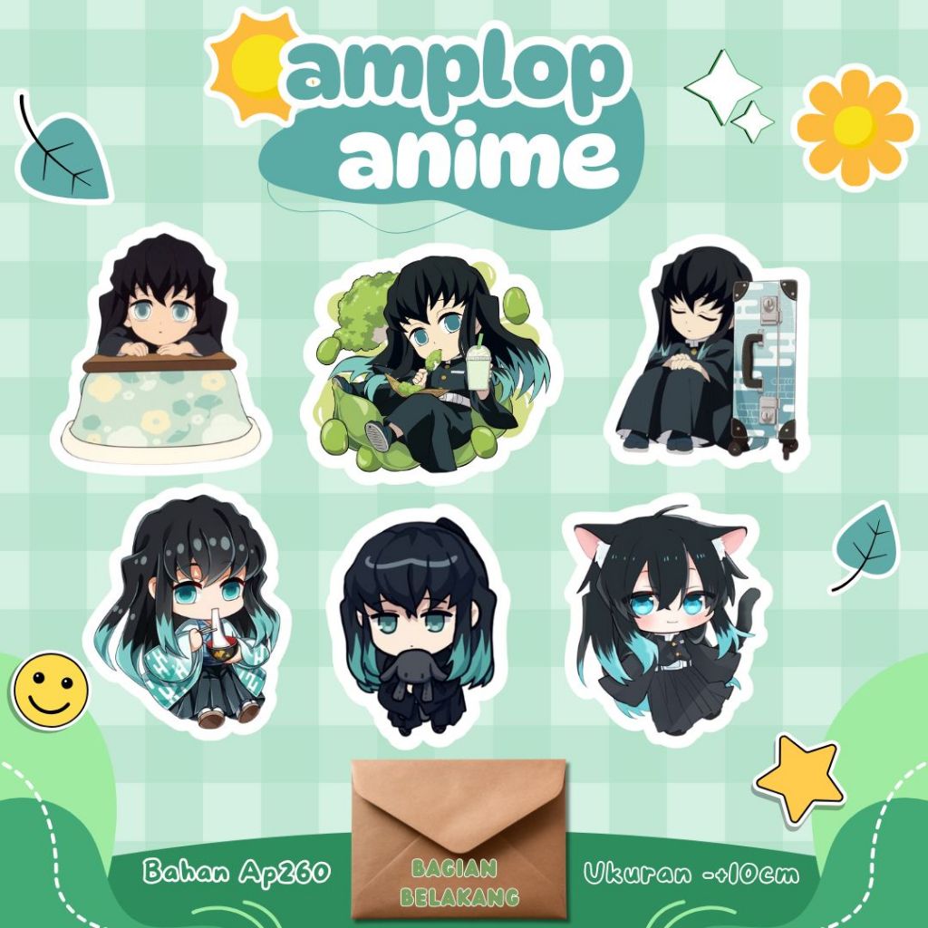 

(ISI 6) AMPLOP ANIME 2D KIMETSU NO YAIBA MUICHIRO