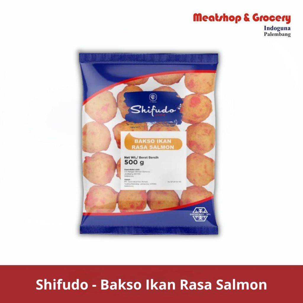 

Shifudo - Bakso Ikan Rasa Salmon 500Gr | Meatshop Indoguna Palembang