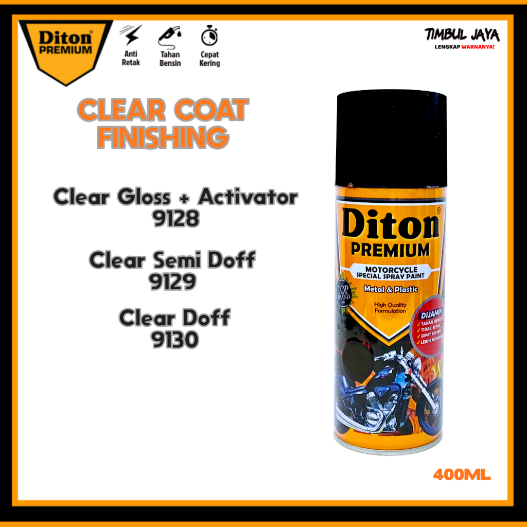 Diton Premium Clear Gloss + Activator / Diton 9128 Clear+Aktivator / Diton Clear Gloss -epoxy & plas