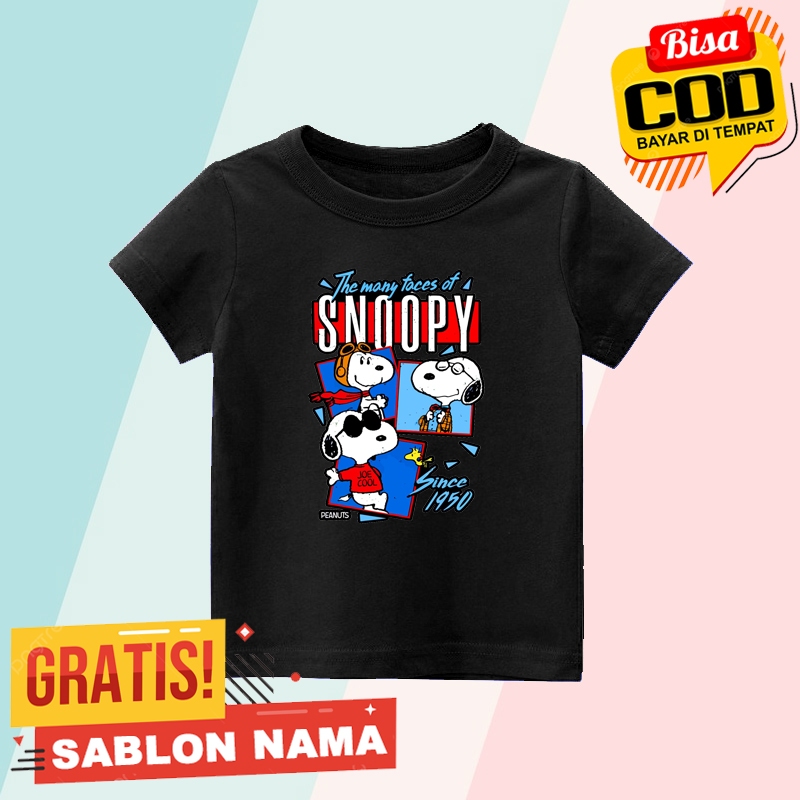 Kaos Anak Snoopy / Baju Anak Laki Laki & Perempuan Snoopy