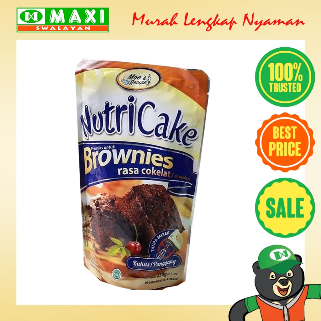 

NutriCake Brownies Rasa Cokelat 230gr