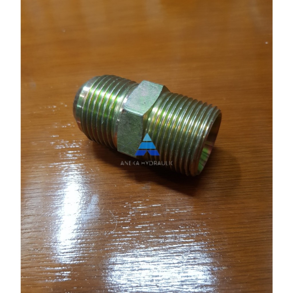 Double Nepel Hydraulic 5/8" x 3/4" Inch JIC x NPT 10MJx08MB baru