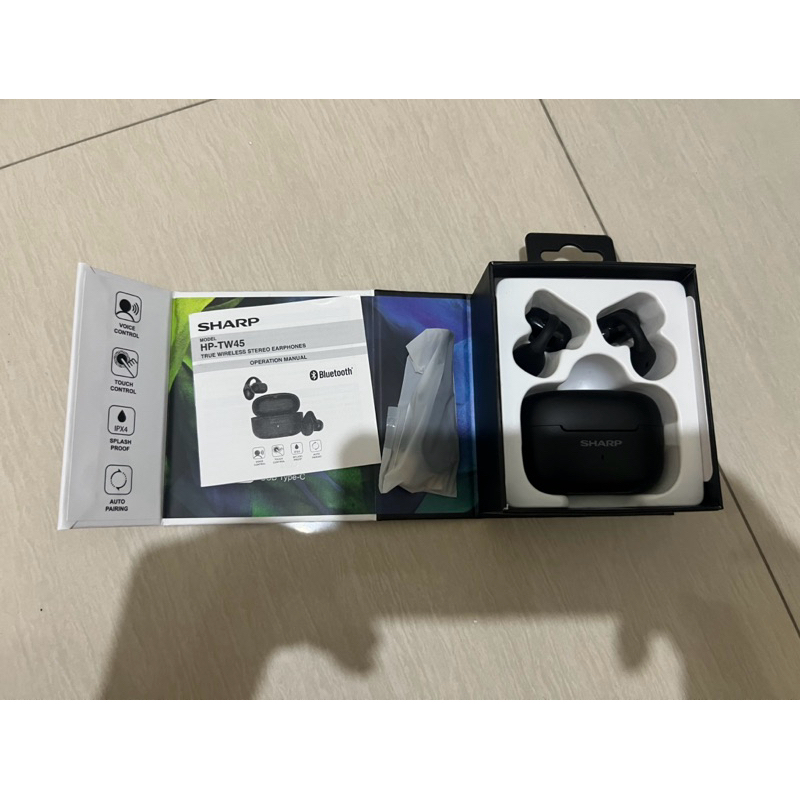 Sharp Hp Tw45 True Wireless Stereo Earphone Bekas Like New