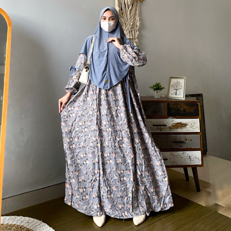 Safana Gamis Mayung Dress Bahan Rayon Adem by Kirania