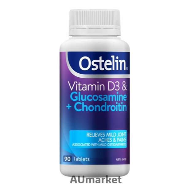 Ostelin Vitamin D3 Glucosamin & Chondroitin 90 Tablets HALAL