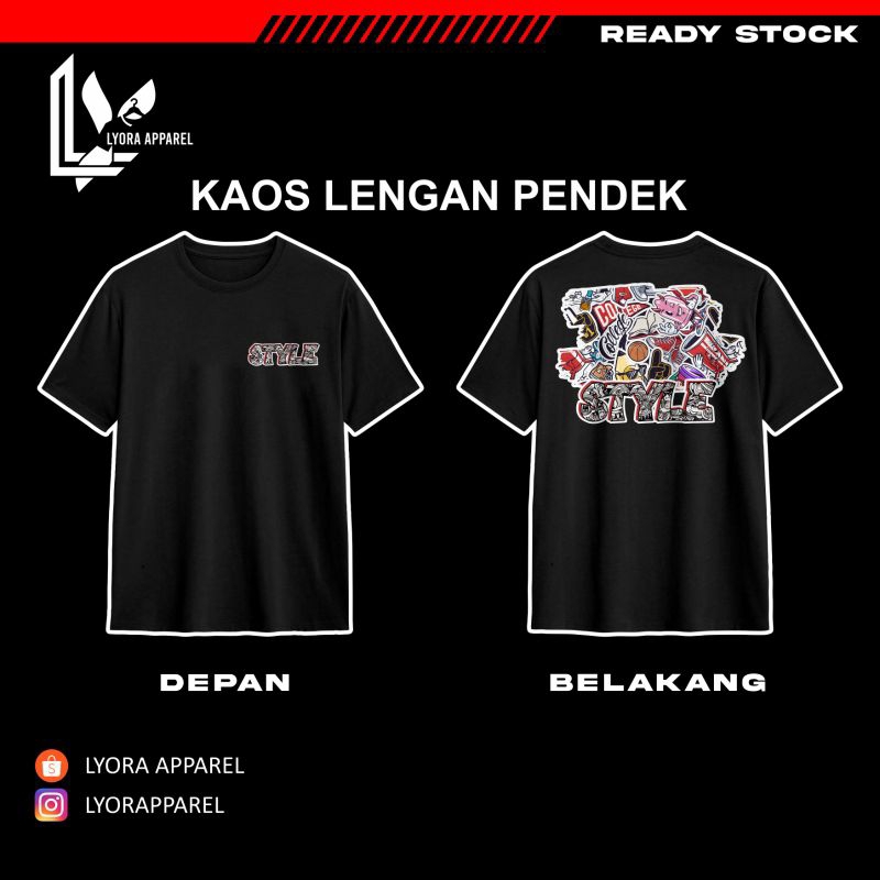 baju kaos tema grafiti