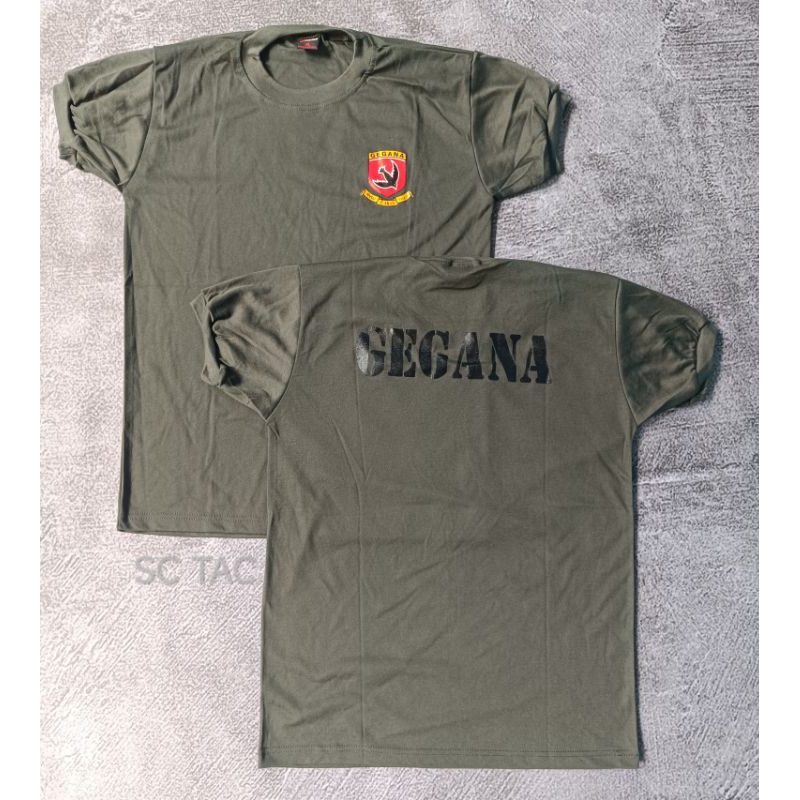 Kaos Gegana Pendek Hijau/Kaos PDO Gegana Hijau/Kaos Dalaman Hijau Gegana