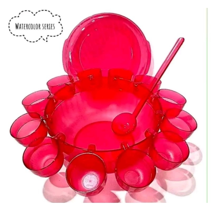 CUCI GUDANG Wtc bowl+cup 12pcs n ladel pink original tupperware 100%